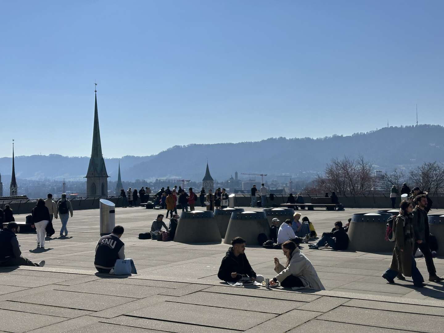 View of the Polyterrasse. Photo by Yuqin Zhong.